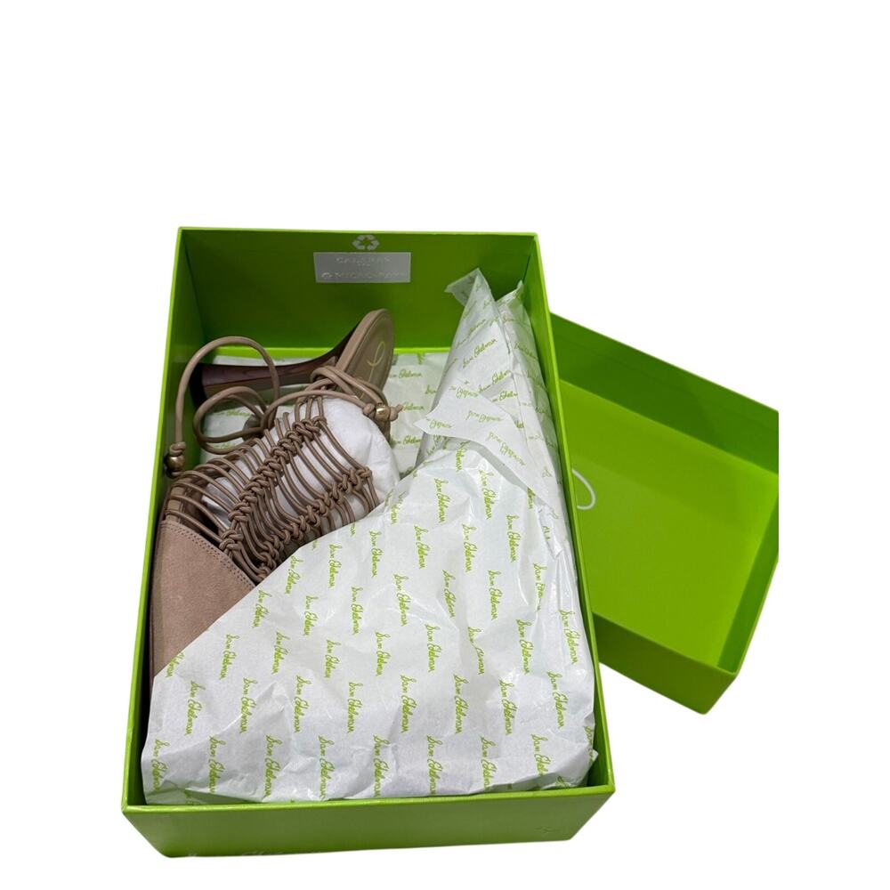 Sam Edelman Trinity Sesame Suede Woven Lace-Up 9.5 NWTB - Picture 5 of 11